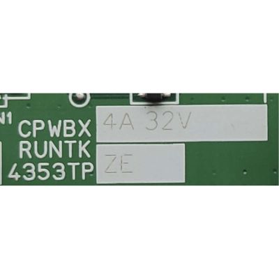 T-CON PARA TV SONY / NUMERO DE PARTE RUNTK4353TPZE / CPWBX 4A 32V / MODELO KDL-46NX700 / KDL46NX700	 - Imagen 2